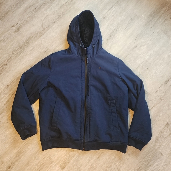 Tommy Hilfiger 3 Layer Fabric Wind/Water Resistant Fleece Hooded Jacket … - Picture 1 of 5